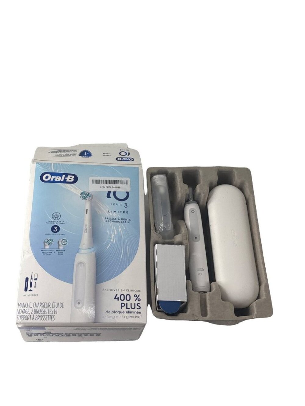 Oral-B iO Deep Clean Rechargeable Electric Powered Toothbrush, White with iO Ser